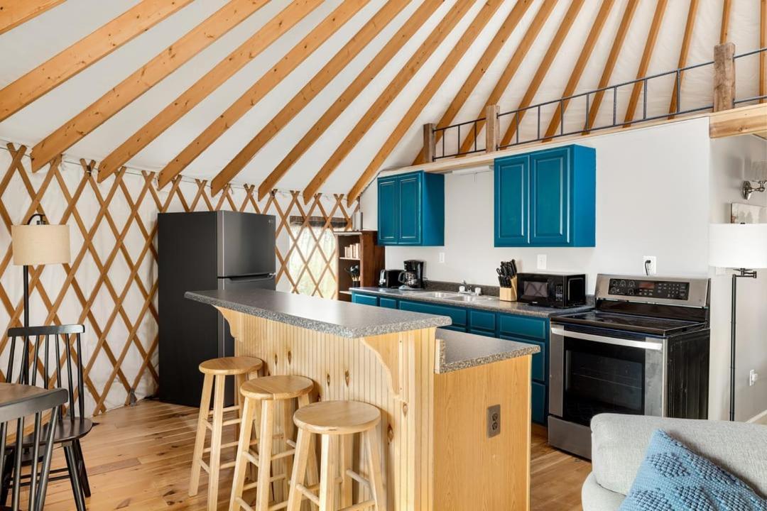 Modern Yurt W River Access, Hot Tub, Wifi & Grill Wardensville Bagian luar foto